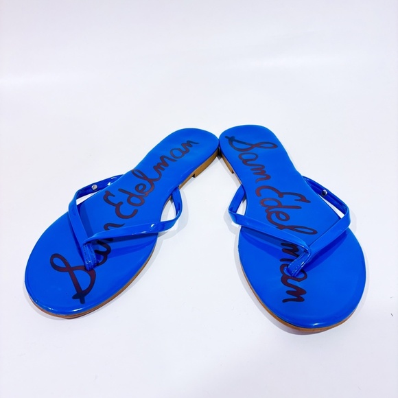 SAM EDELMAN Blue flip flops - Picture 4 of 7